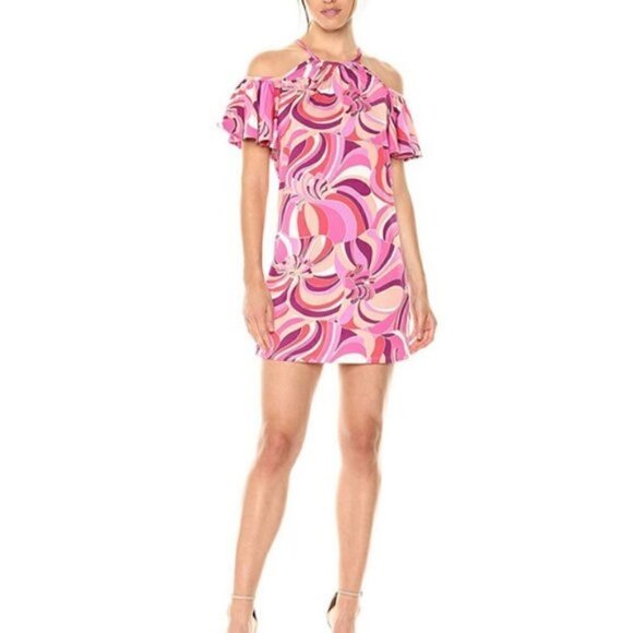 Trina Turk Dresses & Skirts - Trina Trina Turk Viola Cold Shoulder Dress sz S